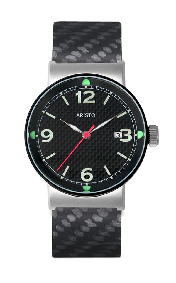 ARISTO Carbon Quarzuhr Made in Germany