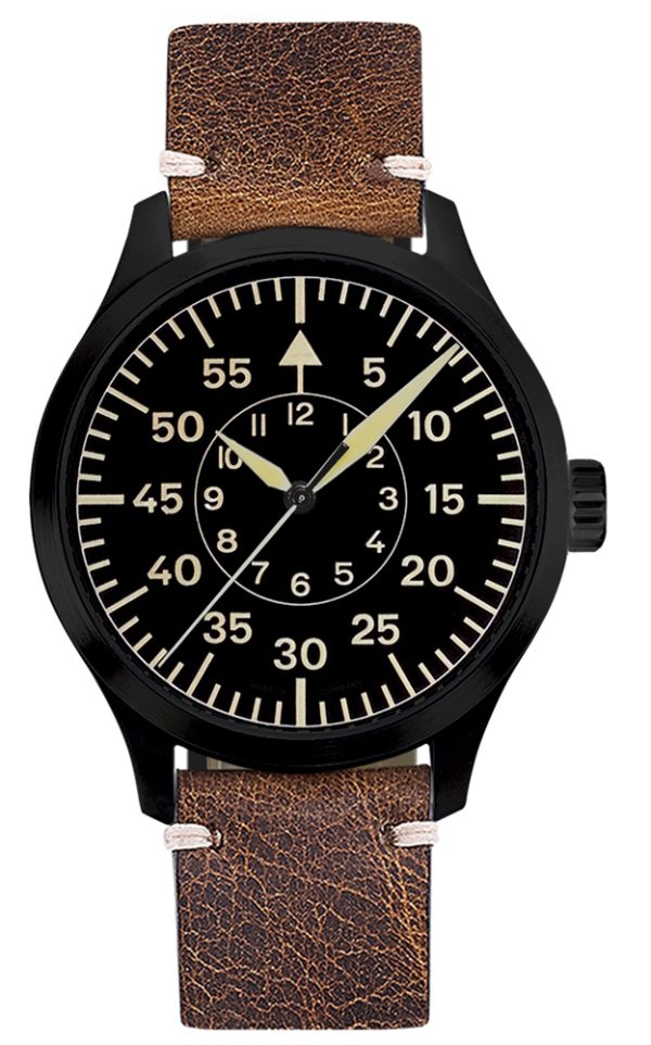 ARISTO Flieger schwarz PVD 0H23 Automatic Made in Germany