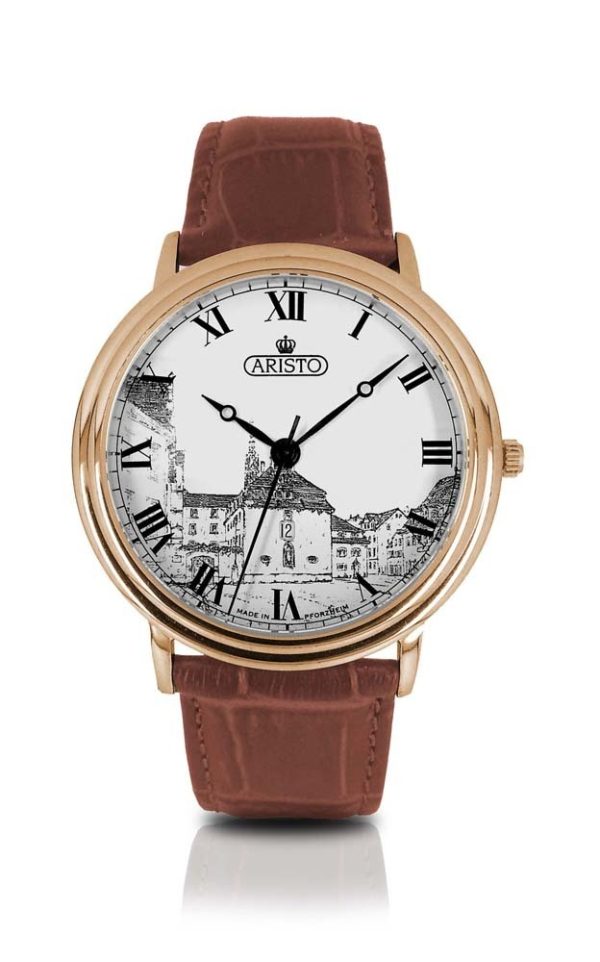 ARISTO 250 Pforzheim Uhr PVD Quarz 1H250R Made in Germany