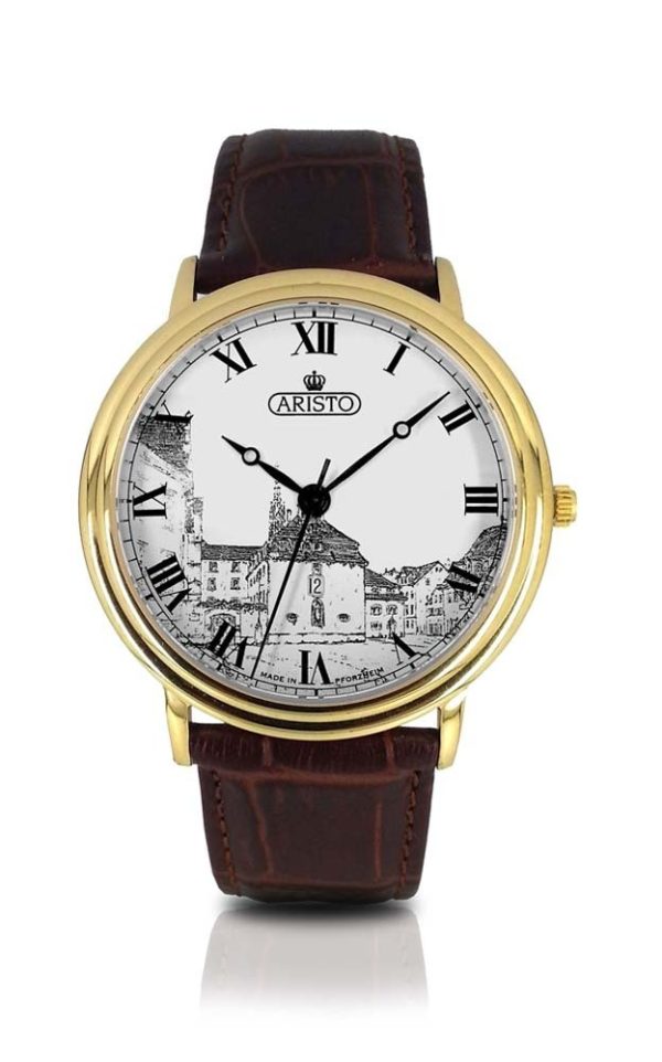 ARISTO 250 Pforzheim Uhr PVD Quarz 1H250 Made in Germany