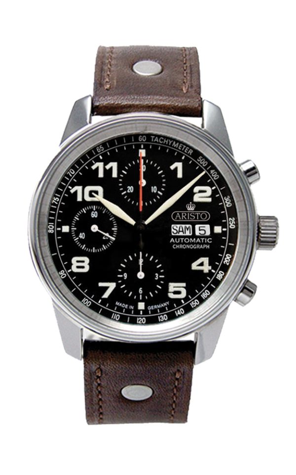 ARISTO Flieger Tachymeter Chrono 3H129 Made in Germany