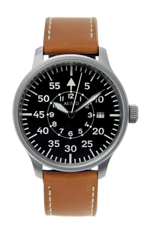 ARISTO Flieger Pilot Quarzuhr 3H80 Made in Germany
