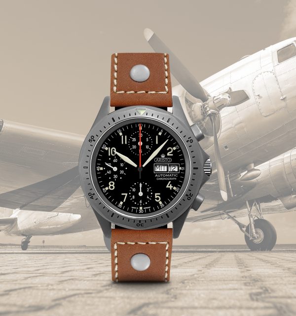 ARISTO Flieger Chrono Retro Design 3H244-FL – Bild 6