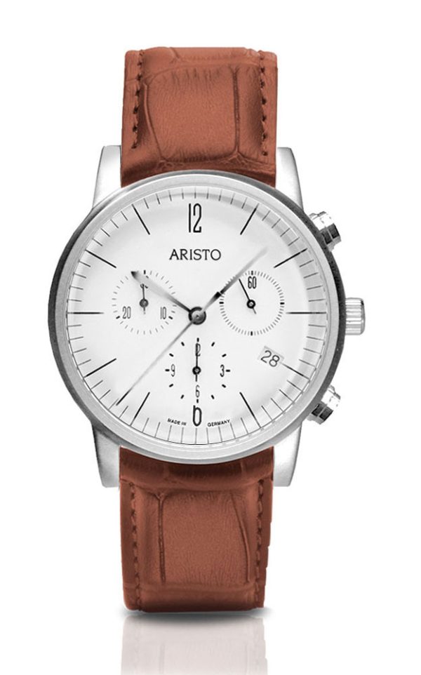 ARISTO Bauhaus Chronograph 4D1624-W Made in Germany