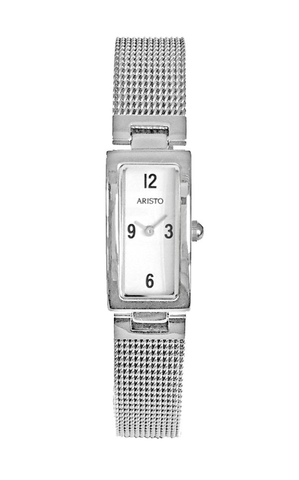 ARISTO Schmuckband Quarzuhr 4D51-S Edelstahl