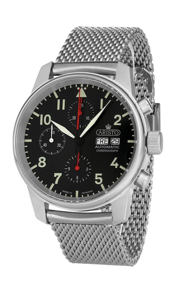 ARISTO Classic Flieger Chrono Mil 4H229M Made in Germany
