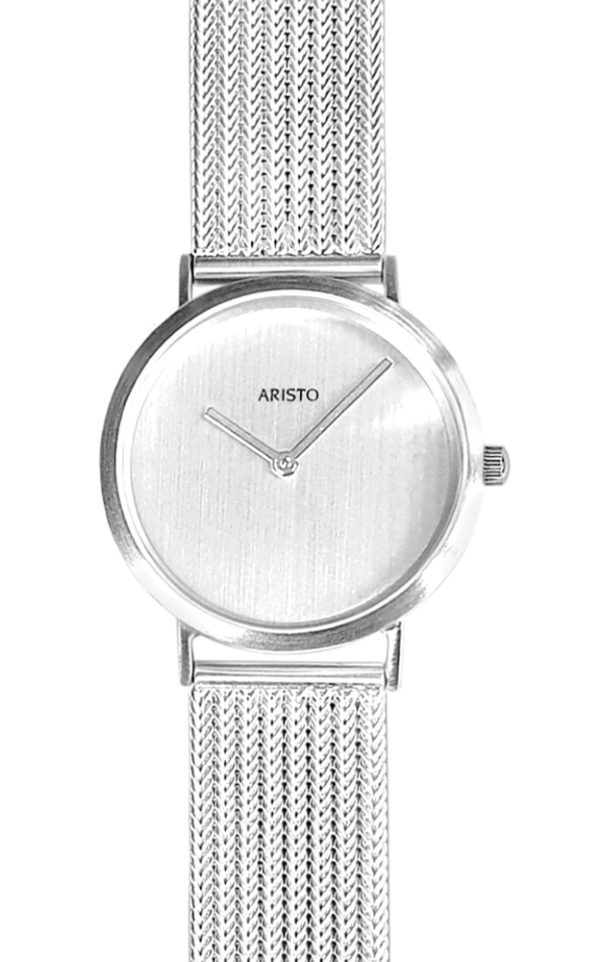 ARISTO Silberuhr Quarzuhr 9D204 Made in Germany