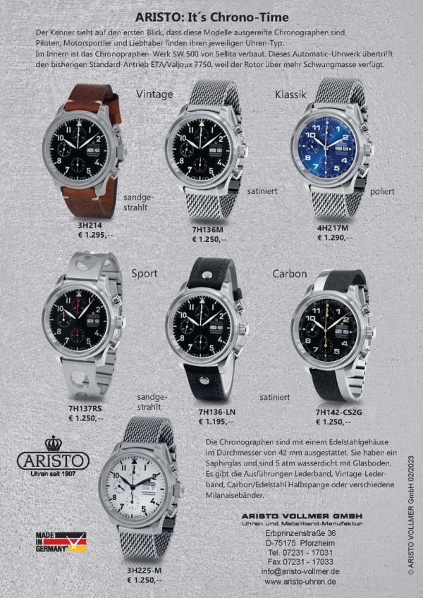 ARISTO Klassik-Chrono 3H225-M – Bild 5