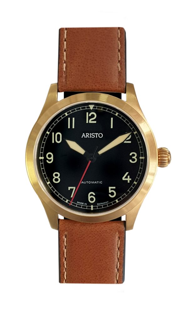 ARISTO Flieger 39 Gold PVD 0H31-L Automatic – Bild 2