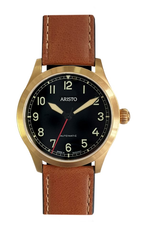 ARISTO Flieger 39 Gold PVD 0H31-L Automatic – Bild 2