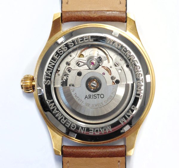 ARISTO Flieger 39 Gold PVD 0H31-L Automatic – Bild 4