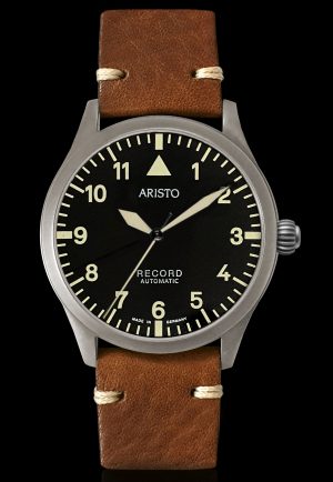 ARISTO Vintage 38 Flieger brüniert 7H173 RECORD AUTOMATIC
