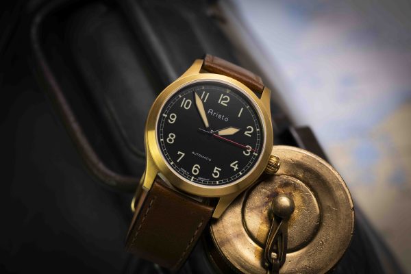 ARISTO Flieger 39 Gold PVD 0H31-L Automatic – Bild 6
