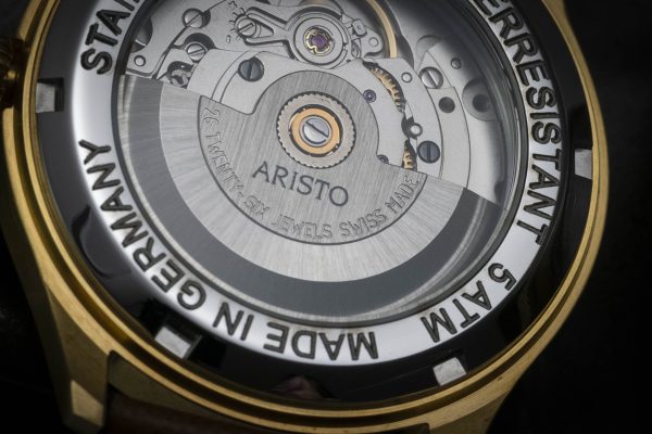 ARISTO Flieger 39 Gold PVD 0H31-L Automatic – Bild 3