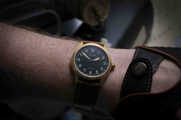 ARISTO Flieger 39 Gold PVD 0H31-L Automatic – Bild 8