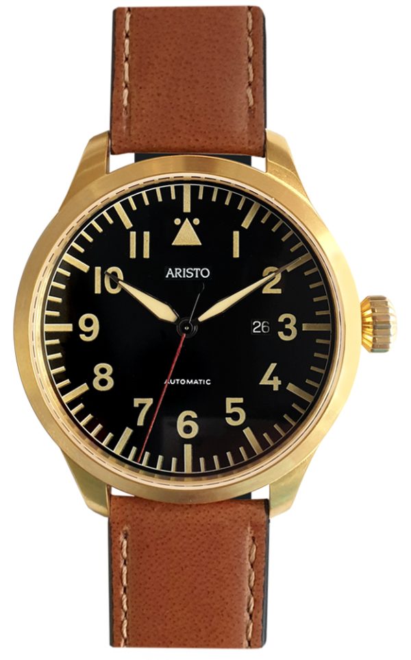 ARISTO Flieger 47 Gold PVD 0H33-L Automatic – Bild 2