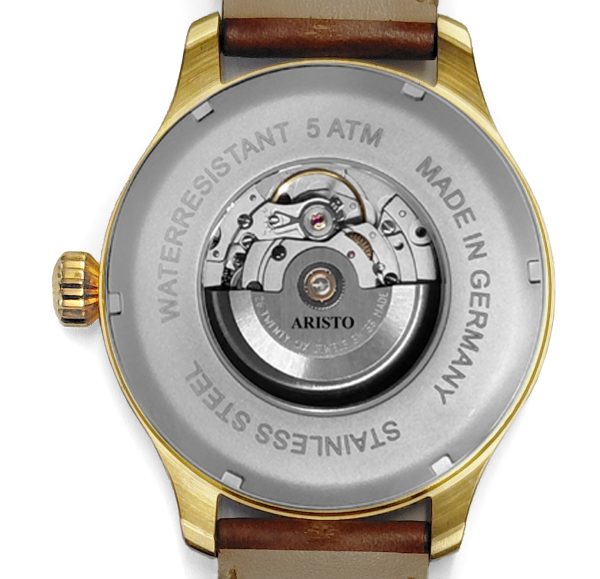 ARISTO Flieger 47 Gold PVD 0H33-L Automatic – Bild 3