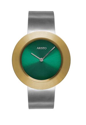 ARISTO Titan Schmuckband Quarzuhr 5D116-GSP