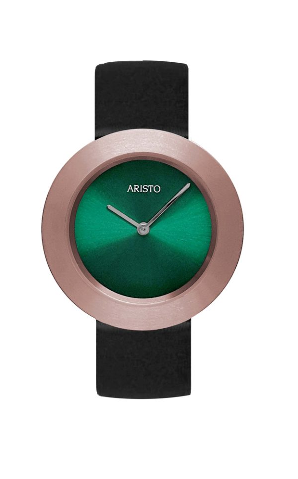 ARISTO Titan Schmuckband Quarzuhr 5D117-GS