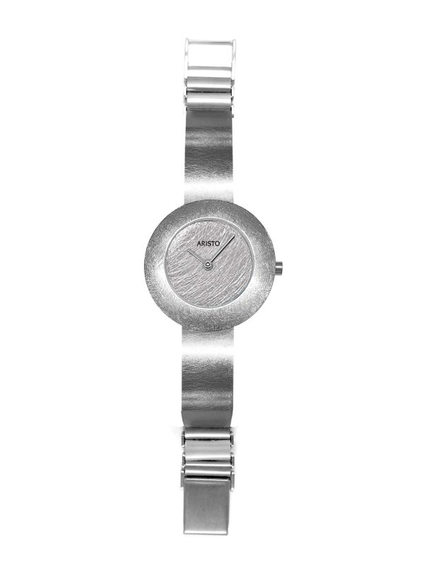 ARISTO Edelstahl Schmuckband Quarzuhr 7D56-3