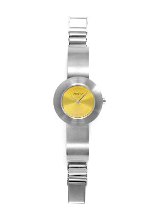 ARISTO Edelstahl Schmuckband Quarzuhr 7D73-1