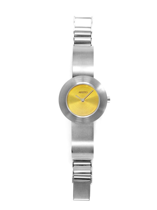 ARISTO Edelstahl Schmuckband Quarzuhr 7D73-1