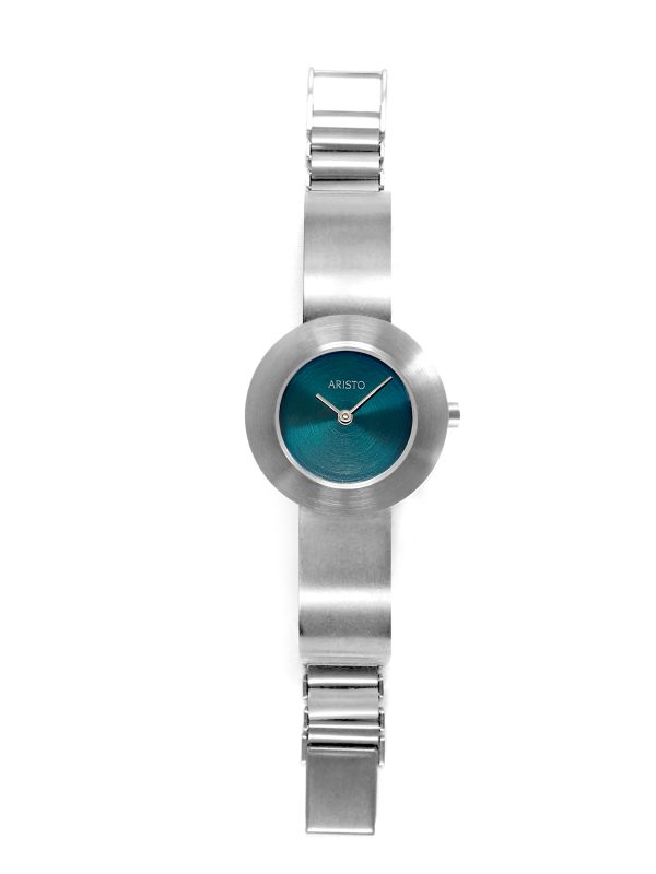 ARISTO Edelstahl Schmuckband Quarzuhr 7D73-4