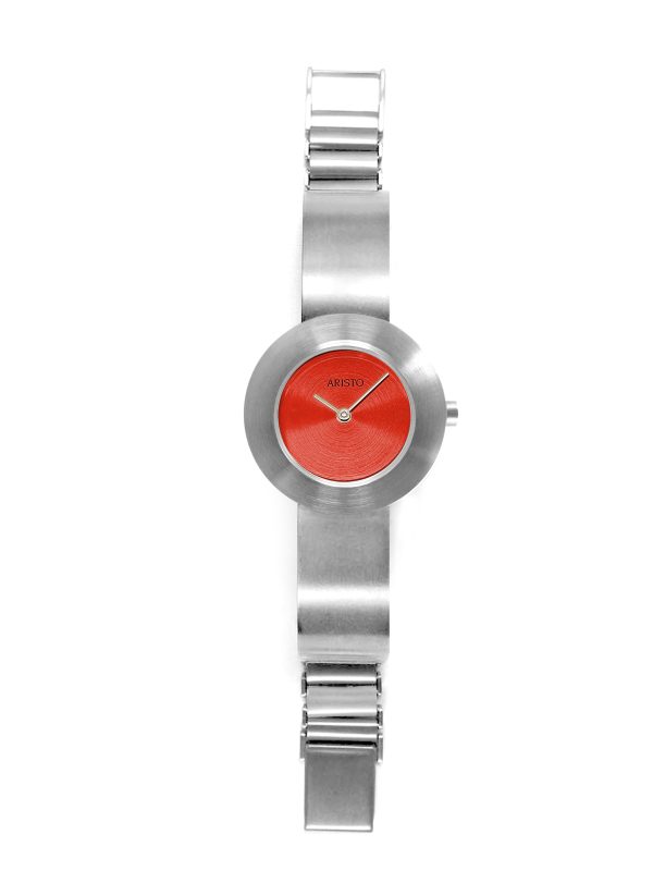 ARISTO Edelstahl Schmuckband Quarzuhr 7D73-5