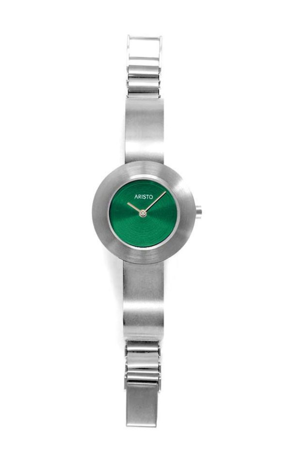 ARISTO Edelstahl Schmuckband Quarzuhr 7D73-6