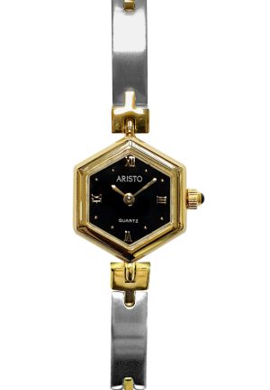 ARISTO Schmuckband Quarzuhr 2D39S Bicolor