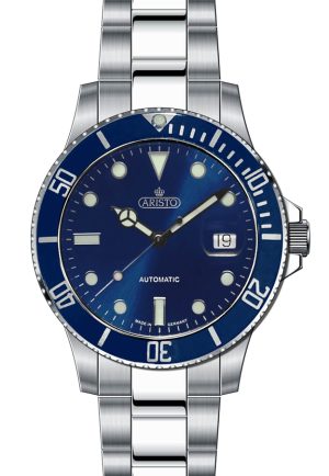 ARISTO Taucher-Uhr Aquaristo Automatic 4H98294-B Blue Sea Diver