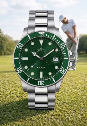 ARISTO Taucheruhr Aquaristo Automatic 4H98294-G Golf Green Diver