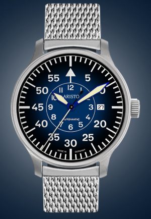 ARISTO Blaue 42 Pilot Dégradé 7H176-M Automatic