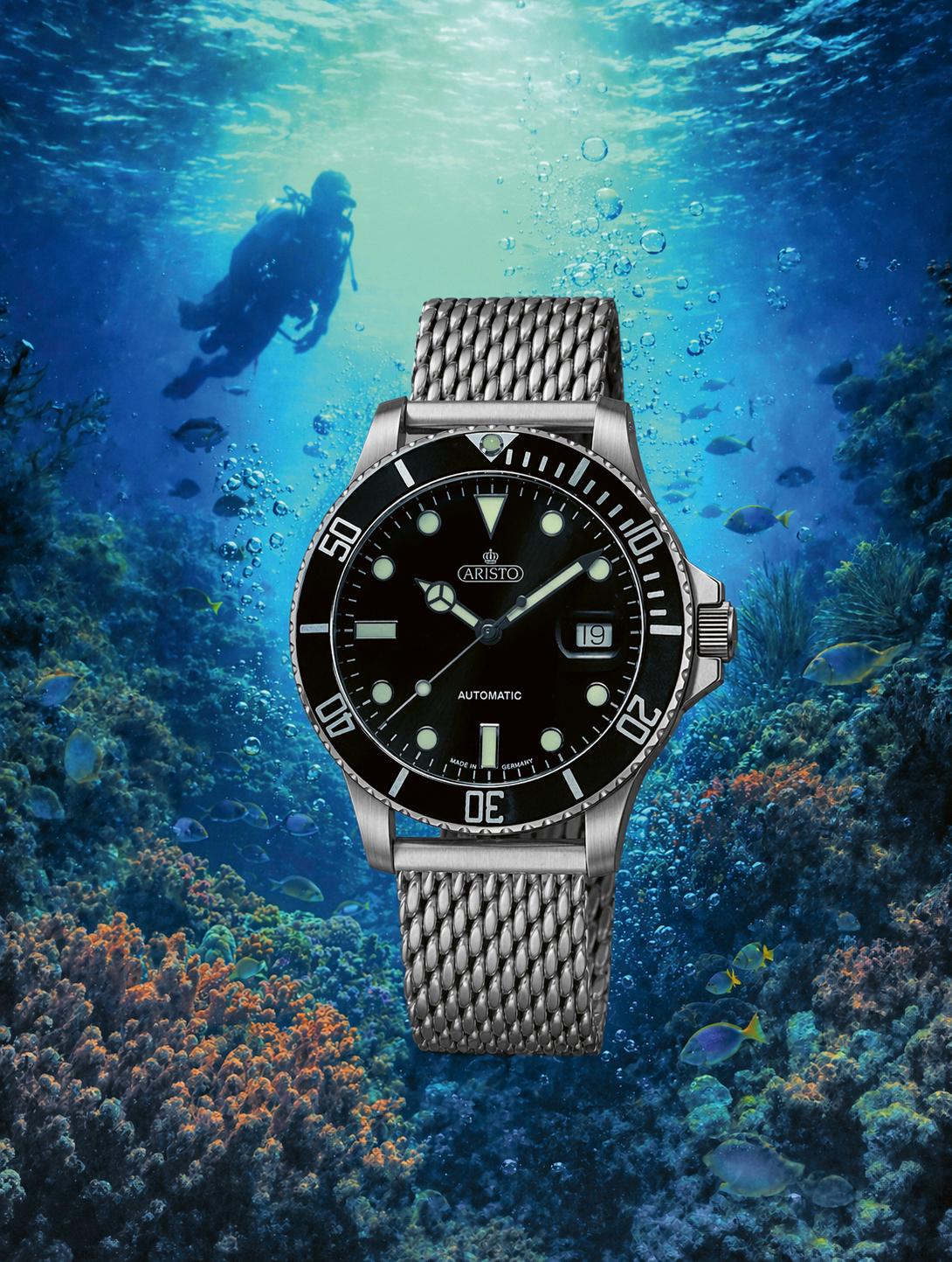 ARISTO Taucheruhr Aquaristo Automatic 4H98294-SM – Bild 11