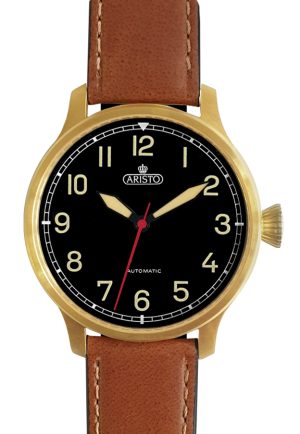 ARISTO Militäruhr AS 2072 Automatic 42 Gold PVD 0H2072-L